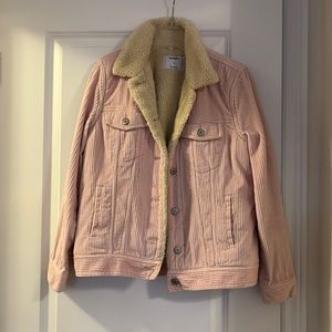 Old Navy Pink Sherpa Jacket, Size US M